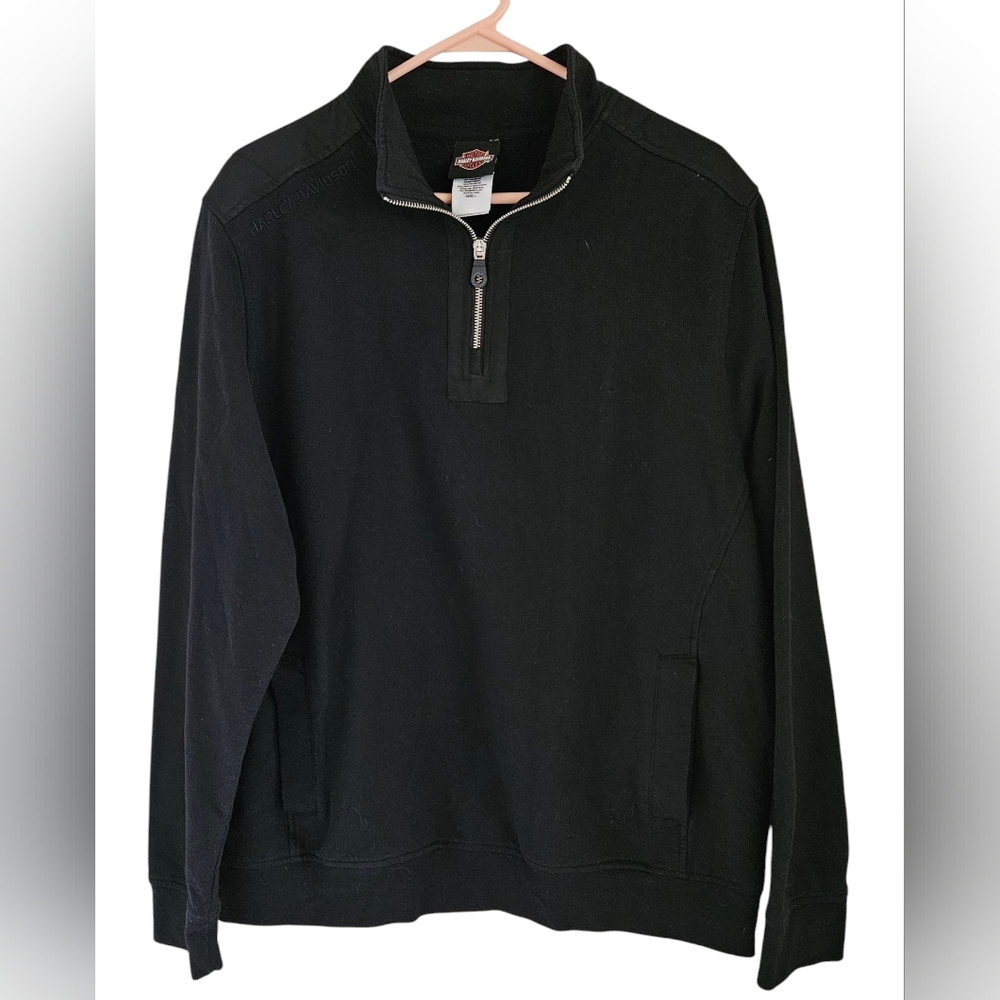 Harley Davidson 1/4 Zip Pull Over Women's Size L